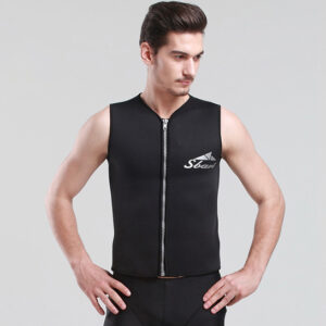 Áo Bơi Nam Wetsuit Dạng Vest Gile Giữ Nhiệt SBART WS973 – Đen