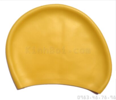 Mũ Bơi Silicone Mềm Cho Người tóc Dài Aryca Cap011 - Vàng