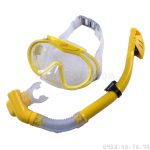 Kính Lặn (Mặt Nạ) Vòi Hơi (Ống Thở) Aryca Dry Top Snorkel (Vàng)