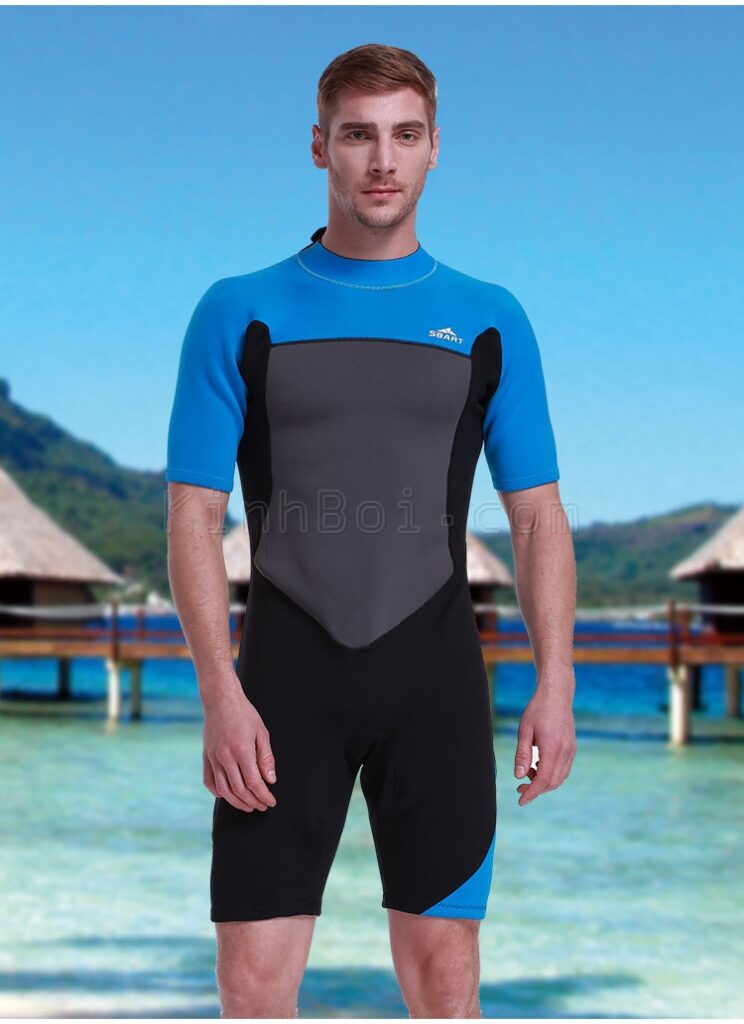 bộ bơi giữ nhiệt nam giới chính hãng SBART dày 2mm giữ ấm khi bơi trời lạnh