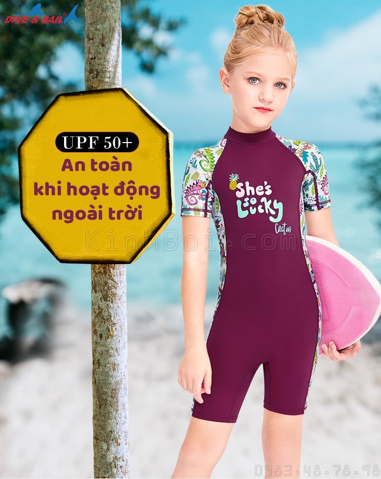 đồ bơi bé gái chống nắng chống UV