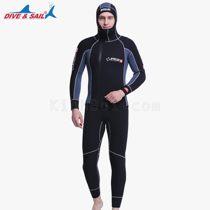 áo nhái lặn biển chuyên nghiệp dày 5mm chuyên dành cho thợ lặn 
