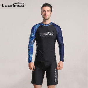 Bộ Đồ Bơi Nam Áo Bơi Dài Tay Quần Bơi Lửng L751