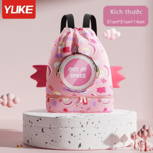 Túi Đựng Đồ Bơi Chống Nước 3 Ngăn Đồ Khô/Đồ Ướt/Đựng Giày Cho Bé Dạng Balo