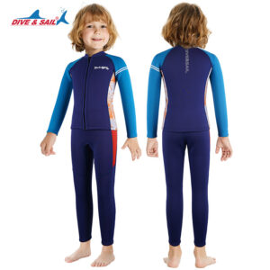 Đồ Bơi Giữ Nhiệt Bé Trai Rời Thân Dài Tay Dày 2.5mm WS527