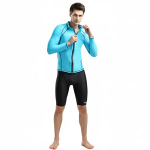 Bộ Đồ Bơi Nam 2 Món Quần Áo Dài Tay Chống Nắng Chống UV Chỉ còn size L cho 50-58kg