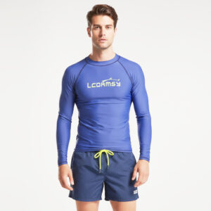 Đồ Bơi Tay Dài Nam Áo Chui Đầu Quần Bơi Ống Rộng Dạng Đùi 710_DF31