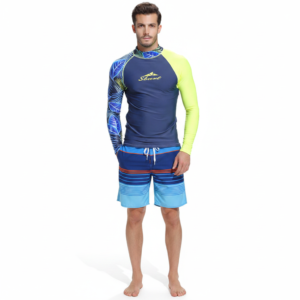 Bộ Đồ Bơi Nam SBART 2 Món Quần Bơi Biển Áo Dài Tay Chống Nắng Chống UV 742_2012