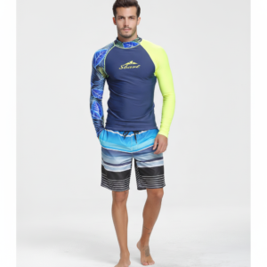 Bộ Đồ Bơi Nam SBART 2 Món Quần Bơi Biển Áo Dài Tay Chống Nắng Chống UV 742_210