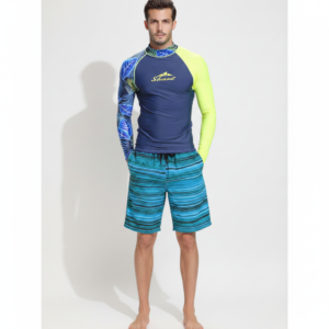 Bộ Đồ Bơi Nam SBART 2 Món Quần Bơi Biển Áo Dài Tay Chống Nắng Chống UV 742_272