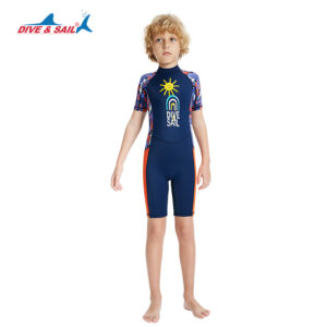 Bộ Bơi Trẻ Em Bé Trai Liền Cộc Dive&Sail DS389 Xanh Navy