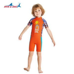 Bộ Bơi Trẻ Em Bé Trai Liền Cộc Dive&Sail DS389 Cam