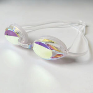 Kính Bơi Thi Đấu Chuyên Nghiệp Mắt Nhỏ AF1300 – Trắng Tráng Gương