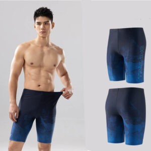 Quần Bơi Nam Dáng Lửng Tới Gối Chuyên Nghiệp 361 4137 Đen Xanh