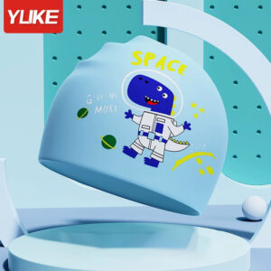 Mũ Bơi Trẻ Em YUKE Hình Phi Hành Gia Xanh Ngọc