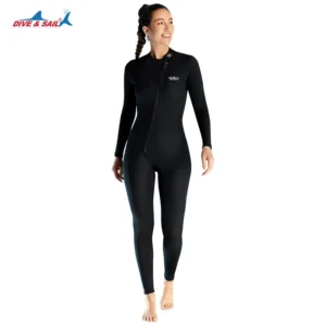 Đồ Bơi Giữ Nhiệt Nữ Bơi Trời Lạnh Wetsuit Dày 1.5mm Dive&Sail LS0210 Khoá Trước