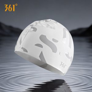 Mũ Bơi Silicone Chống Nước 361 – Họa tiết chữ trắng